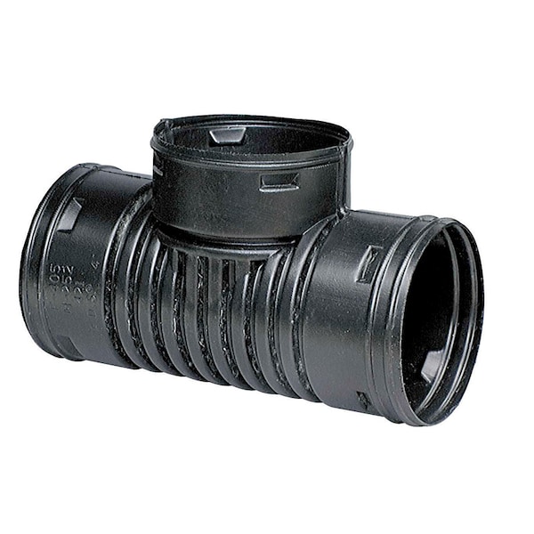 Advanced Drainage Systems Advance Drainage Systems 6 in. Snap X 6 in. D Snap Polyethylene 12 in. Tee 1 pk 0626AA - main